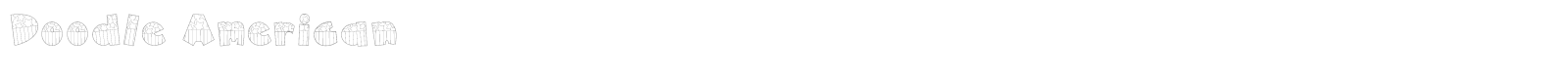 Doodle American font preview